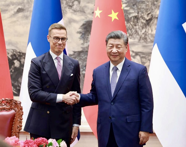 Alexander Stubb and Xi Jinping